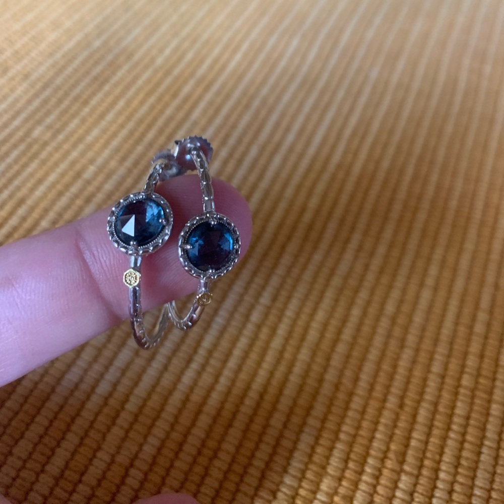 Tacori London Blue Topaz hoops